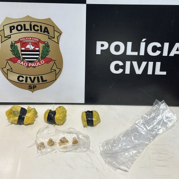 SIG da Polícia Civil de Pirapozinho prende ‘Nego Di’, por flagrante de tráfico